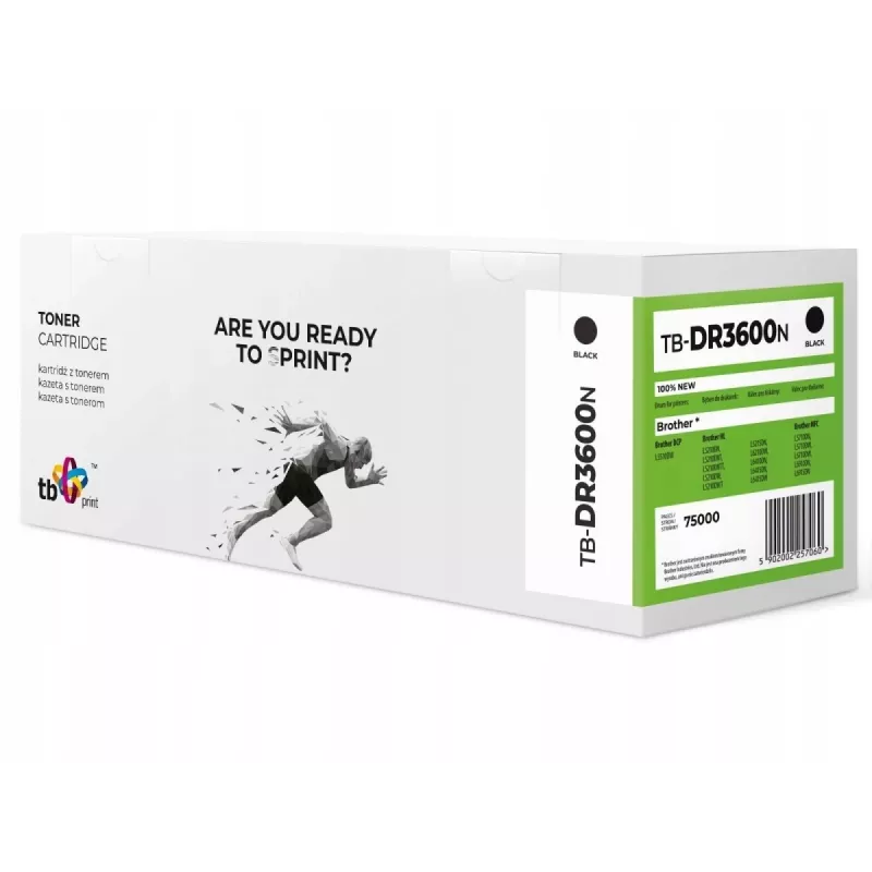 TB Print TB-DR3600N tambor para Brother DR-3600, negro, 75.000 páginas