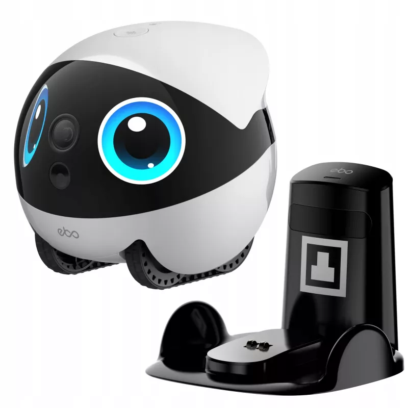 Enabot EBO Air 2 Plus robot compañero para el hogar, cámara 3K, visión nocturna, Wi-Fi, blanco