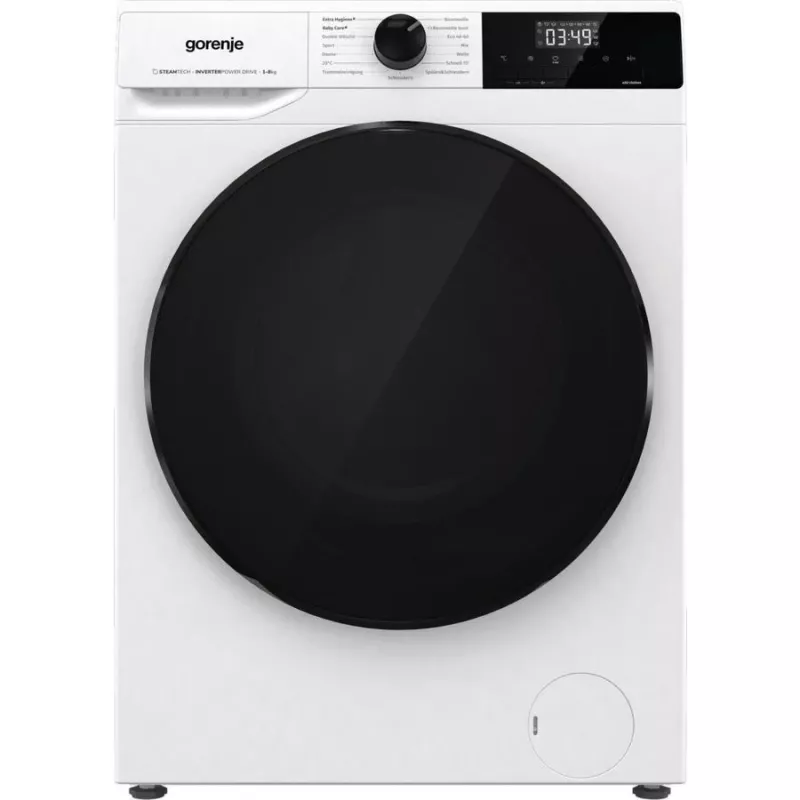 Lavadora Gorenje WNHAI84APS/PL, 1400 rpm, 8 kg, clase energética A, ancho 60 cm, blanca