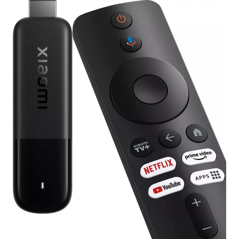 Reproductor multimedia en streaming Xiaomi Smart TV Stick 4K (2.ª Generación) — 4K@60fps, 6 nm Quad-Core Cortex-A35, 8 GB, Bluetooth 5.2, Wi-Fi, HDMI