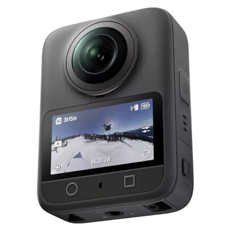 Cámara de acción DJI Osmo 360 Standard Combo — 8K Ultra HD, 120 MP CMOS, 240 fps, estabilización electrónica, pantalla de 2 inch, MicroSD, 183 g, negro