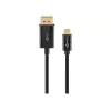 Goobay 75705 cable de USB-C a DisplayPort, 4K 60 Hz, 2 m, 21,6 Gbit/s, negro