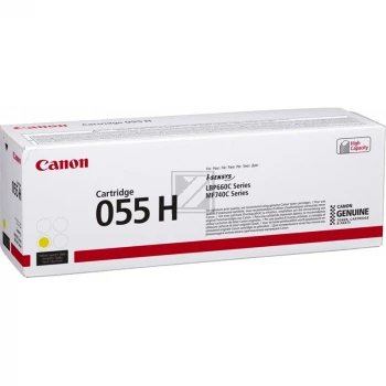 Cartucho de tóner Canon CRG-055HY 5,9K páginas amarillo