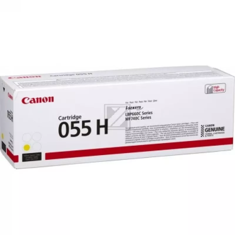 Cartucho de tóner Canon CRG-055HY 5,9K páginas amarillo