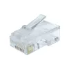 Conector de cable Gembird LC-8P8C-002/100 RJ-45 transparente