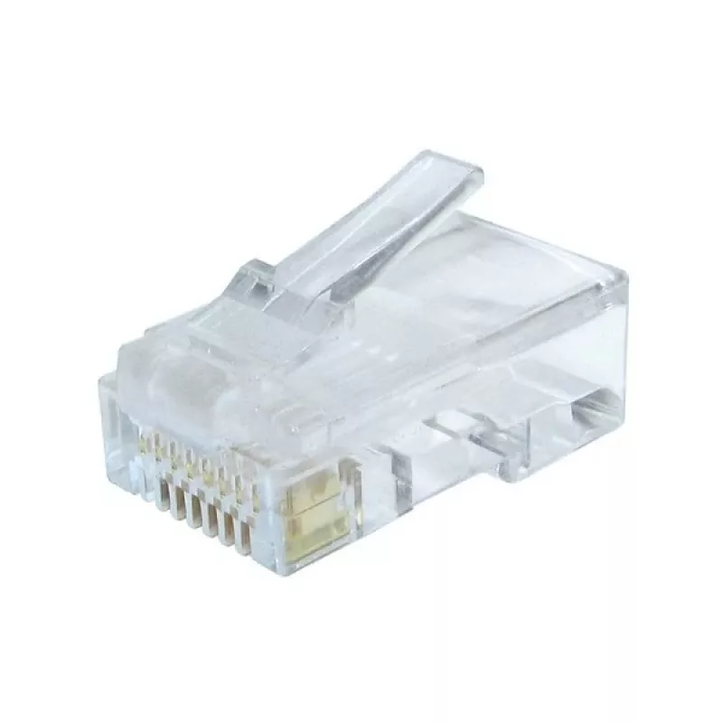 Conector de cable Gembird LC-8P8C-002/100 RJ-45 transparente