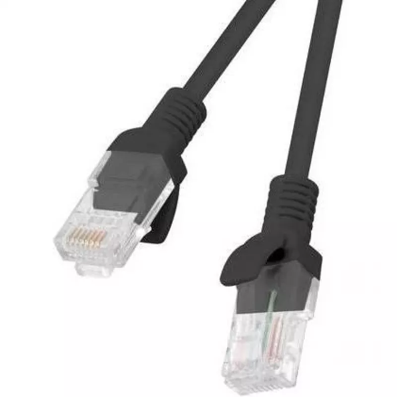 Cable de red LANBERG PCU5-20CC-0150-BK RJ45 Cat.5e 1,5 m Negro pack de 10