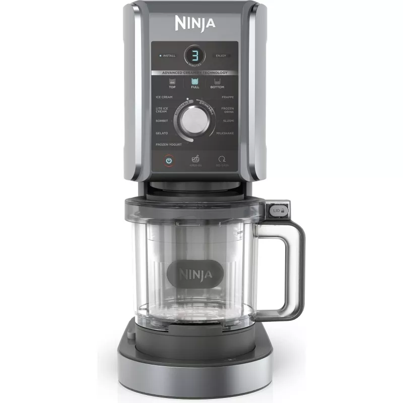 Ninja Creami Deluxe NC502CH, Máquina para helados y sorbetes, Negro