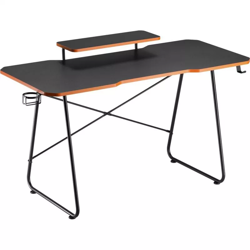 Escritorio gaming Maclean NanoRS con soporte para monitor máx. 50 kg altura 850 mm Negro RS170, mesa gaming, Negro