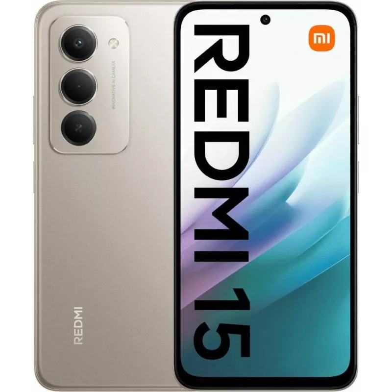 Xiaomi Redmi 15 4G smartphone, 6 GB/128 GB, 6,9 pulgadas, Titan Grey