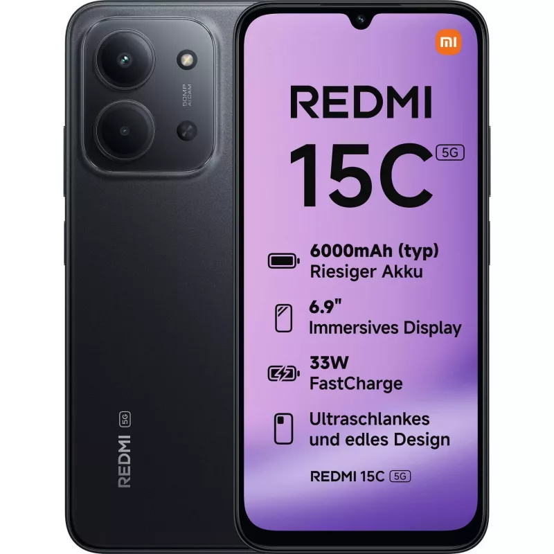 Xiaomi Redmi 15C | Midnight Black | 6,9