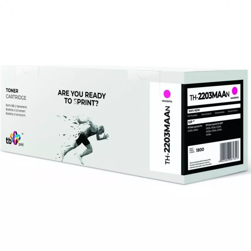 Tóner para HP Color LaserJet Pro 4202 W2203A TH-2203MAAN 100 nuevo magenta