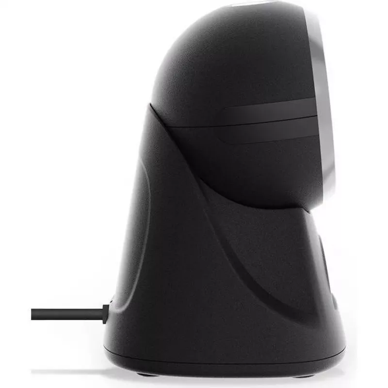 Lector de códigos de barras de sobremesa Qoltec para códigos 1D y 2D, escáner QR, negro