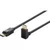 Goobay cable DisplayPort acodado a 90°, DisplayPort 2.0/2.1, 54 Gbit/s, 8K 144 Hz, 2 m