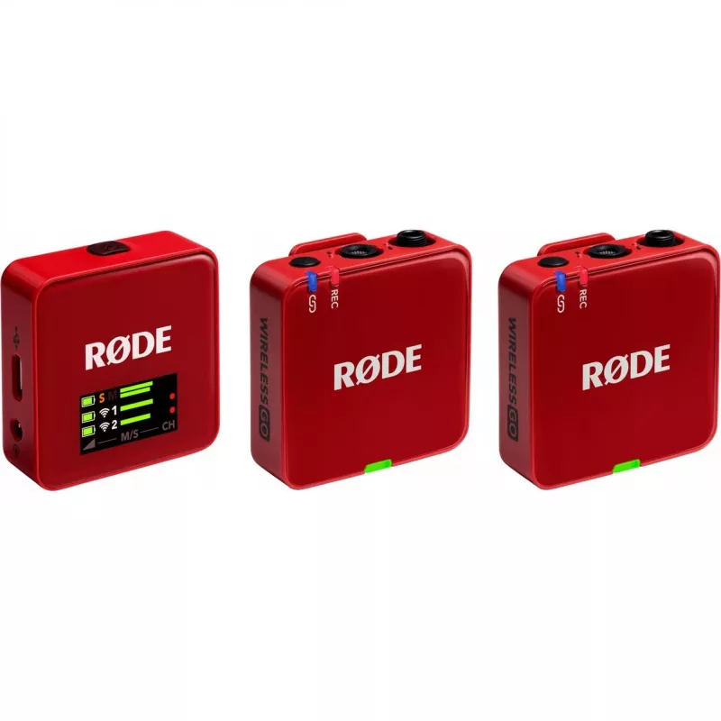 RØDE Wireless GO III Rojo - Sistema de micrófono inalámbrico (rojo)