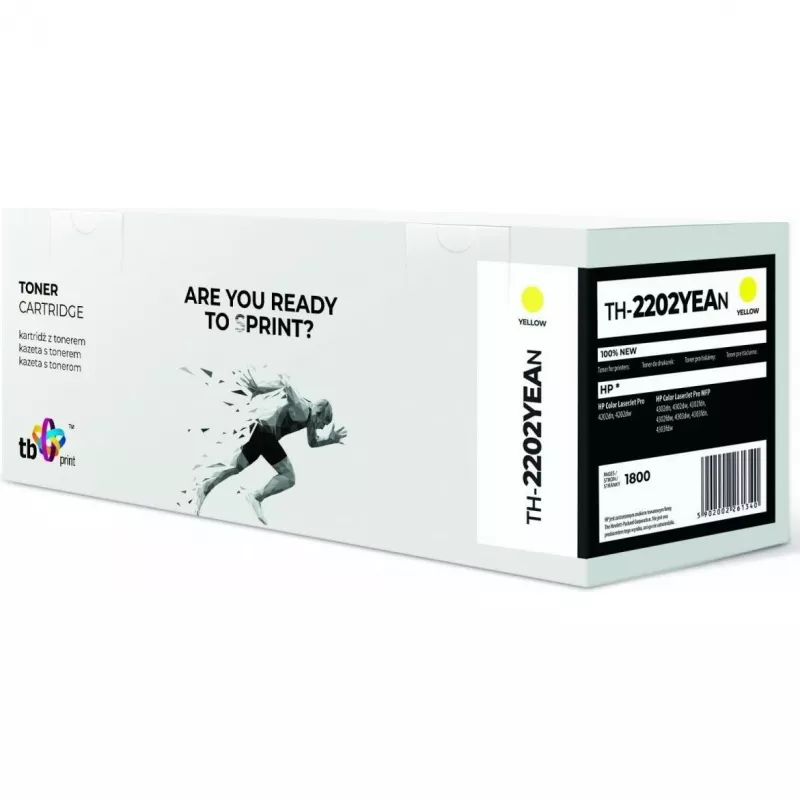 Tóner para HP Color LaserJet Pro 4202 W2202A TH-2202YEAN