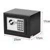 Caja fuerte electrónica Extralink Home S-406 con código digital y llaves