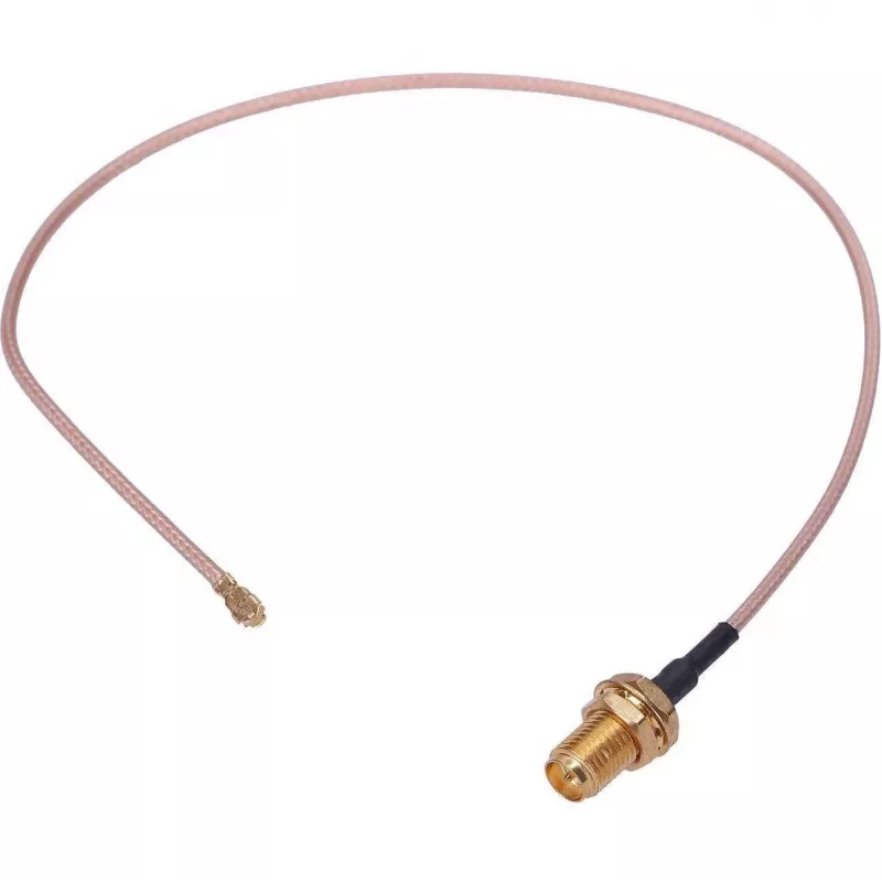 Cable coaxial Extralink U.FL a RP-SMA, 25 cm, baja pérdida