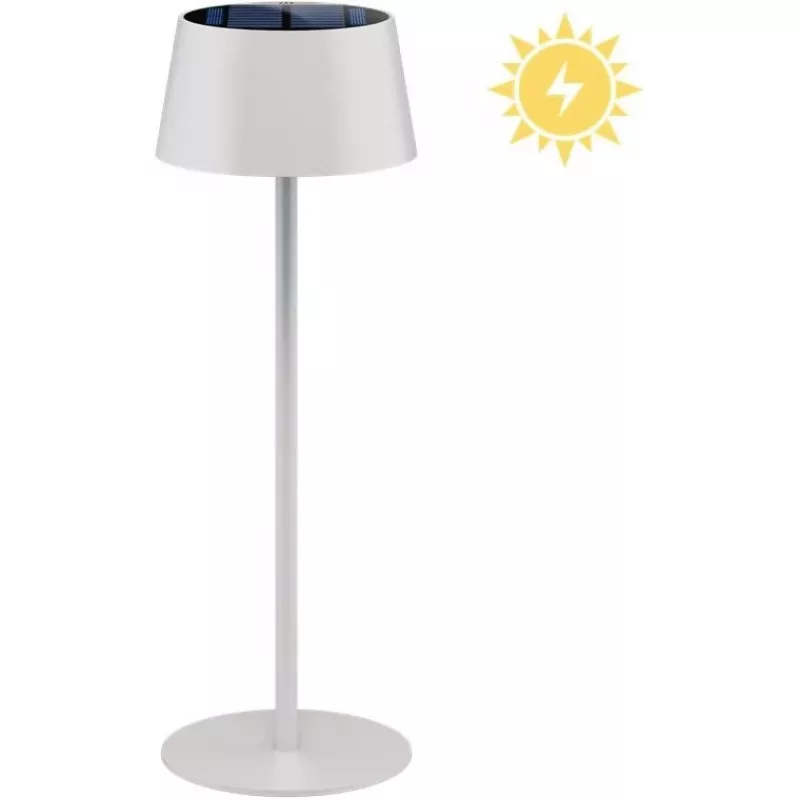 Lámpara de mesa GOOBAY RB73929 inalámbrica solar LED, blanca
