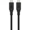 Cable USB-C Goobay, USB4, 240 W, 40 Gbit/s, Power Delivery, 1 m (1 m, USB 4.0, 240W), cable USB