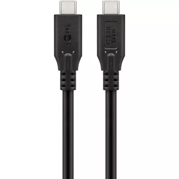 Cable USB-C Goobay, USB4, 240 W, 40 Gbit/s, Power Delivery, 0,5 m (0,50 m, USB 4.0, 240 W), cable USB