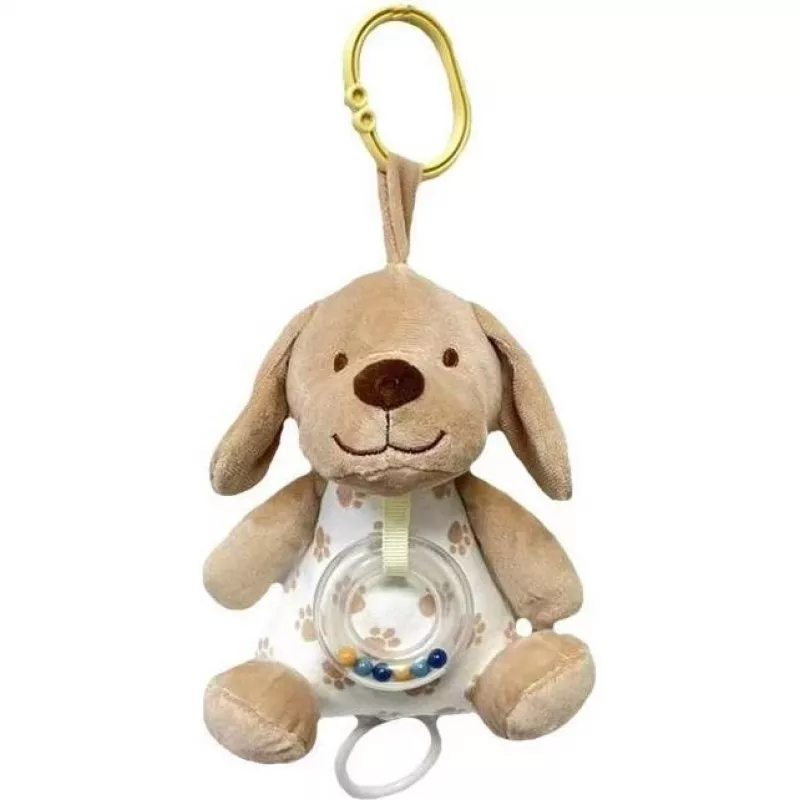 Caja de música TULILO 9387 perro beige 18 cm juguete musical de peluche