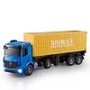 Double E escala 1/20 RC Mercedes-Benz Arocs con semirremolque de plataforma montado