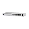 Conmutador gestionado L2/L3 Ubiquiti UniFi USW-24-POE, 24x Gigabit Ethernet (16x PoE+), 2x SFP, 1U, plateado