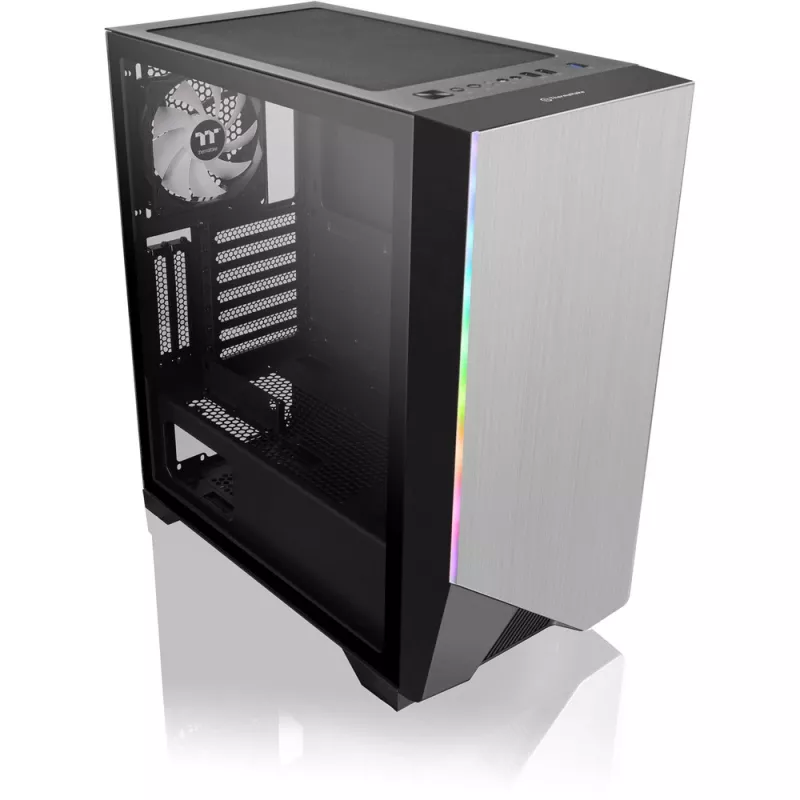 Caja de PC Thermaltake H550 TG ARGB Midi-Tower negra, gris