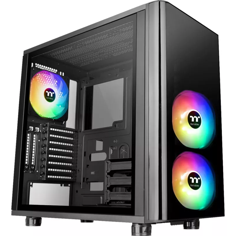 Thermaltake View 31 TG - Edición ARGB - Torre MIDI - ATX - sin fuente de alimentación (PS/2) - Negra - USB/Audio