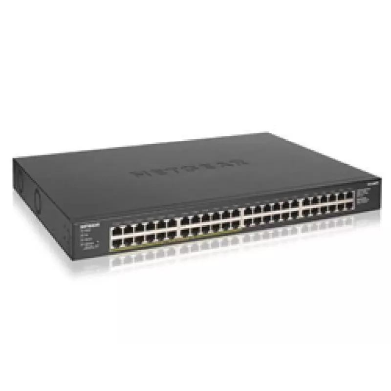 NETGEAR GS348PP Gigabit Ethernet (10/100/1000) no gestionado Power over Ethernet (PoE) negro