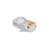 Conector macho RJ45 GEMBIRD PLUG3UP6/100, Cat5, conector recto, transparente, contactos dorados, pack de 100