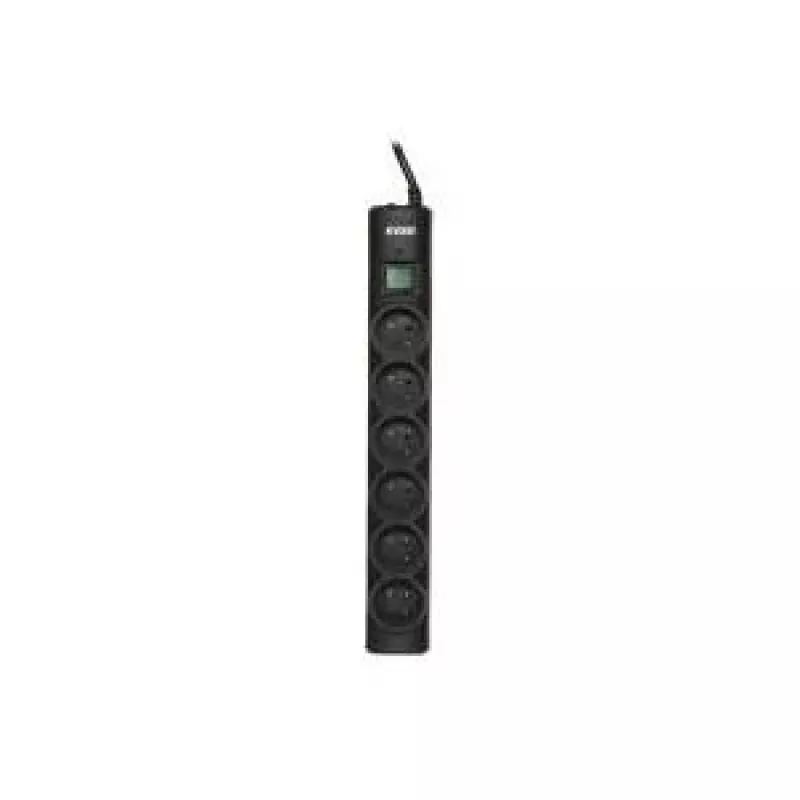 Ever OPTIMA protección contra sobretensiones 1,5 m (6 x UTE; 10 A; negro) (T/LZ08-OPT015/0000)