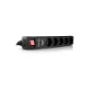 EnerGenie SPF5-C-5 Protector de sobretensión 5 tomas AC 250 V 1,5 m negro