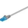 Wentronic Goobay - Cable de parcheo - RJ-45 (M) a RJ-45 (M) - 5 m - UTP - CAT 6a - libre de halógenos, con alivio de tracción, hilo flexible - gris (55423)