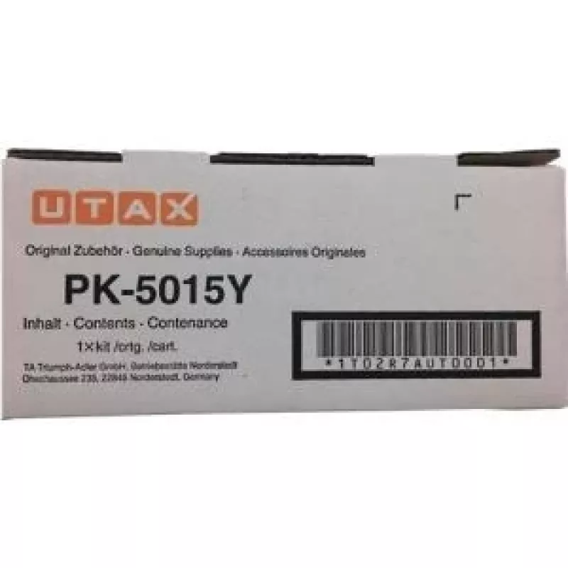 Utax 1T02R7AUT0 PK-5015Y cartucho de tóner para P-C2650DW/P-C2655W, 3000 páginas, amarillo