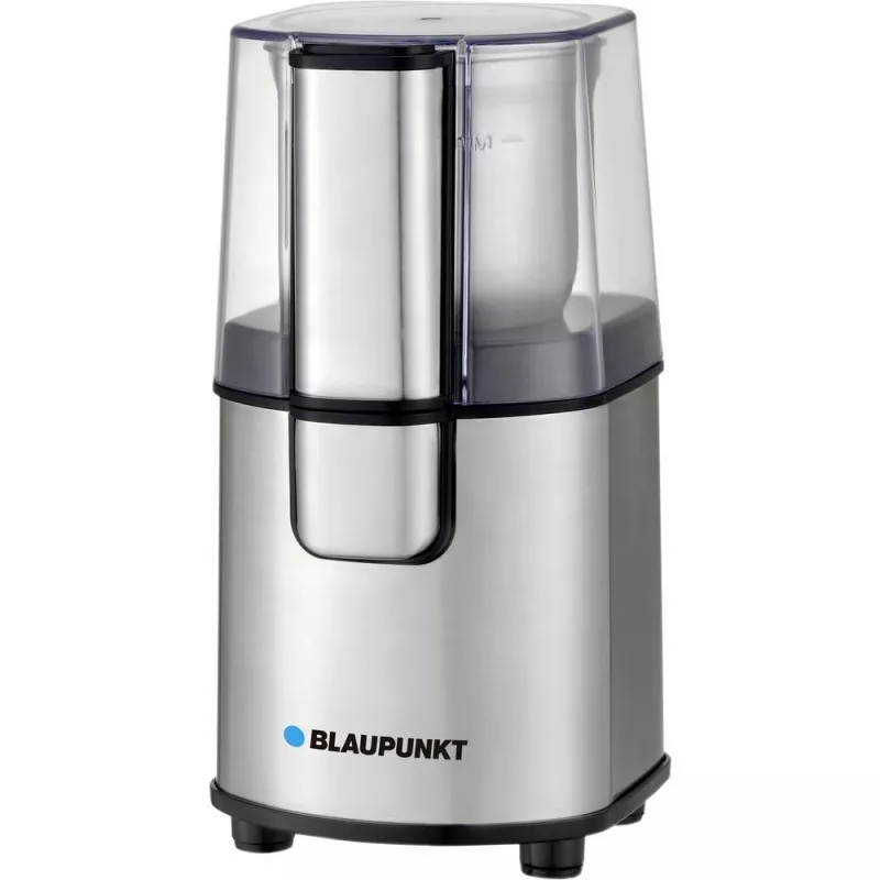 Molino de cuchillas BLAUPUNKT FCG701 — 200 W, capacidad de 85 g de café en grano, cuchillas de acero inoxidable, plateado