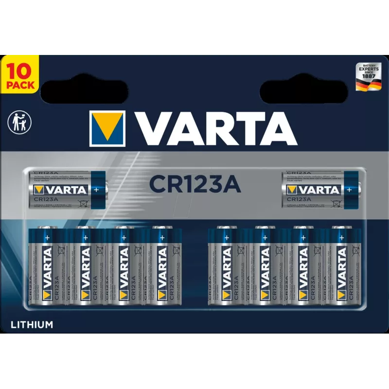 Pila Varta 06205 CR123A litio 3 V 34,5 mm 16 g