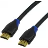 LogiLink CH0065 cable HDMI 2.0 High Speed con Ethernet, 4K/60Hz Ultra HD, 3D, conectores chapados en oro, 7,5 m, negro