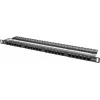 Lanberg PPU5-0024-B - RJ-45 - Cat5, Cat5e - Negro - Metal - Montaje en rack - 0,5HE (PPU5-0024-B)