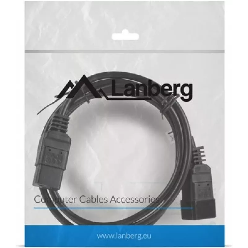 Cable de alimentación Lanberg CA-C13E-10CC-0018-BK negro 1,8 m