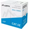 Cable de red LANBERG U/UTP Cat5e LCU5-10CC-0305-S, 305 m, conductor CCA, 24 AWG, gris