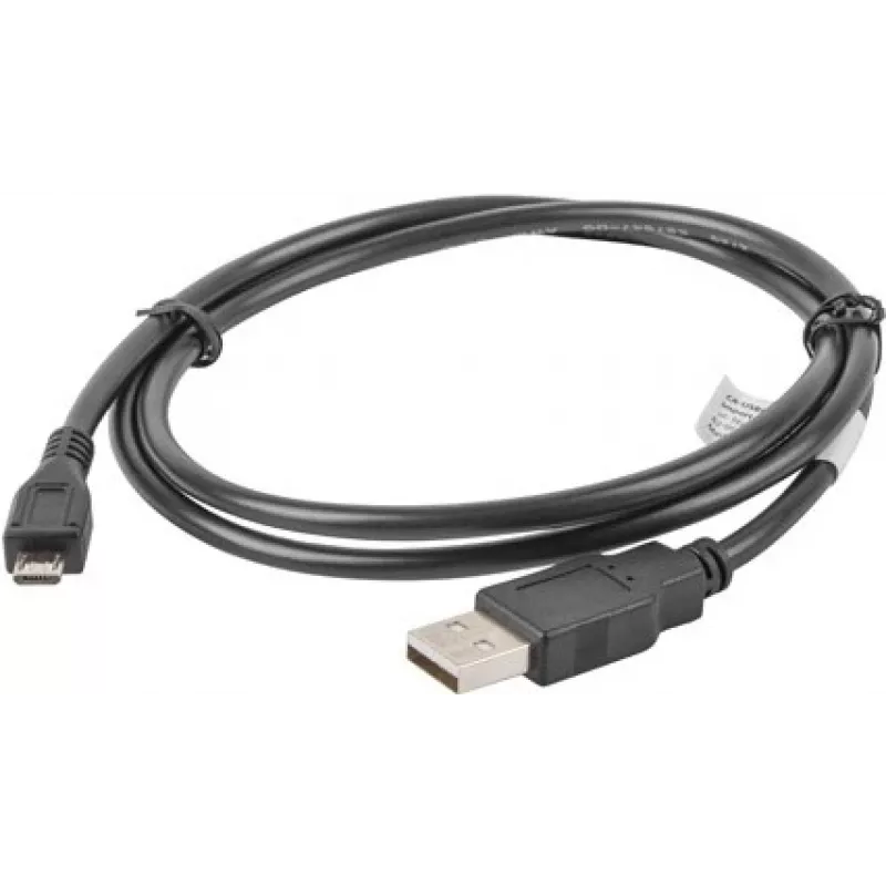 Cable USB Lanberg CA-USBM-10CC-0010-BK USB 2.0 1 m Micro-USB B USB A negro