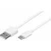 Wentronic 59130 Cable USB de 2 m USB A a USB C conector macho conector macho blanco (59130)