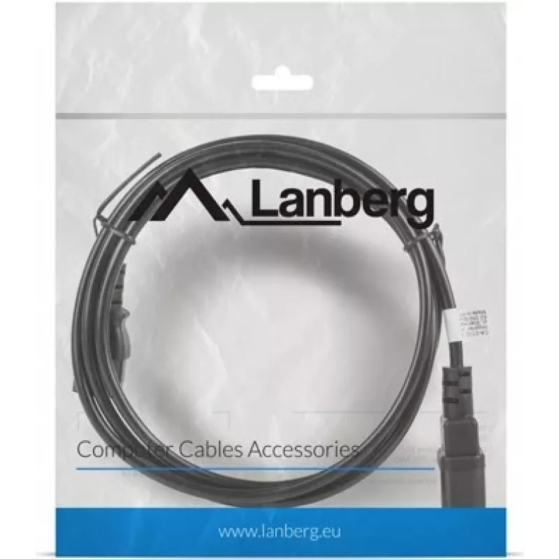 Cable de alimentación Lanberg CA-C13E-11CC-0018-BK negro 1,8 m conector C13 conector C14 (CA-C13E-11CC-0018-BK)