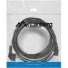 Cable de alimentación LANBERG CA-C13C-11CC-0050-BK – 5 m, conector hembra C13 a CEE7/7, C13 en ángulo