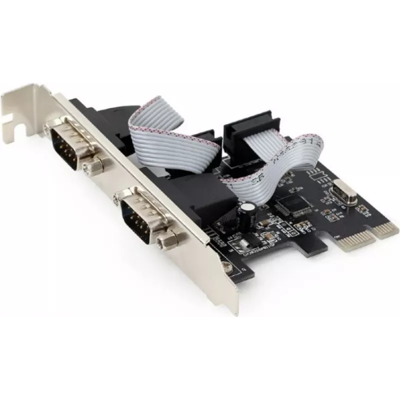 Tarjeta serie PCIe Gembird SPC-22, 2x RS-232, perfil bajo, WCH382, 2 Mbps