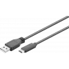 Wentronic goobay - Cable USB - USB-C (M) a USB Type A (M) - USB 3,1 Gen 2 3 A - 50cm - Redondo - Negro (41073)