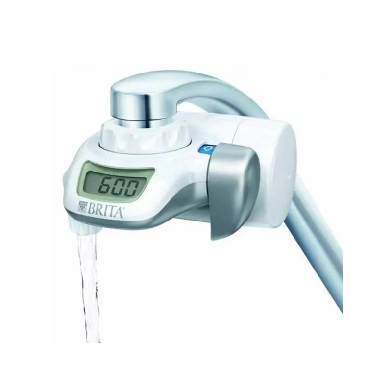 Filtro de agua para grifo BRITA Modelo 1.2023.0413, 3 modos, cartucho de 5 etapas, capacidad de 600 L, blanco, 5 adaptadores de grifo