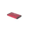 Gembird EE2-U3S-2-R - Disco duro - SATA - 6,35 cm (2.5) - 3.0 - rojo - aluminio (EE2-U3S-2-R)